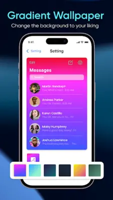 Messages iOS 17 - AI Messenger android App screenshot 0