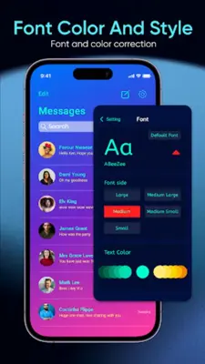 Messages iOS 17 - AI Messenger android App screenshot 3