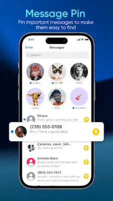 Messages iOS 17 - AI Messenger android App screenshot 5